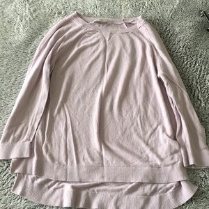 Cute, comfy, thin, purple sweater.
